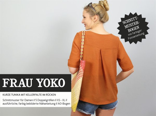 Schnittreif Frau Yoko Bluse mir Rückefalte