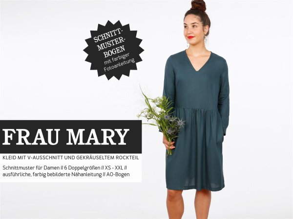 Studio Schnittreif Frau Mary Kleid mit Kräuselrock  Damen