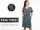 Studio Schnittreif Frau Vikki Vicky lockeres Kleid mit V-Ausschnitt