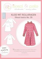 Lillesol&Pelle basics No. 39 Kinder Kleid mit Rollkragen Gr. 80-164
