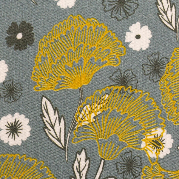 Viskose Mable by Jolijou mint Fächerblume Ginkgo