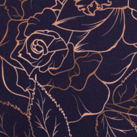 Softshell Fiete dunkelblau Blumen Kontur