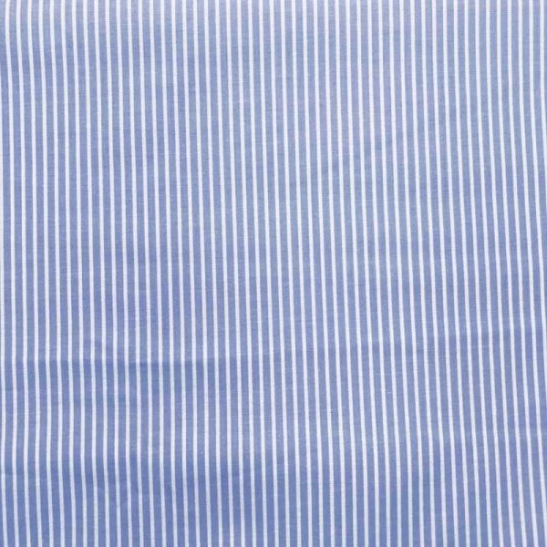 Baumwollgewebe Streifen hellblau