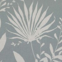 Canvas DARA hellblau-grau abstrakte Pflanzen