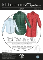 Kibadoo Damen Mix&Match Bluse Kleid