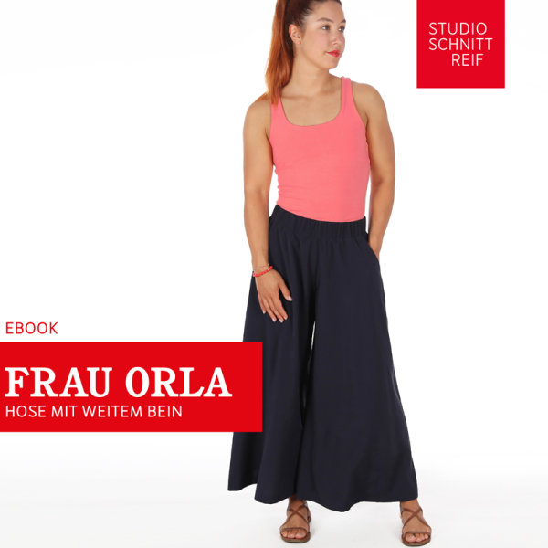 Studio Schnittreif Frau ORLA Hosenrock Hose mit weiten Beinen