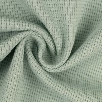 Waffeljersey Clarissa hell mint 100cm Stück