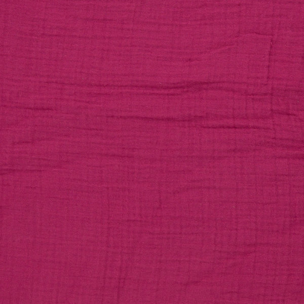 Musseline uni pink fuchsia