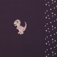 Jersey Panel Dino Little Legend lila by Mrs Mint 47-50 cm...