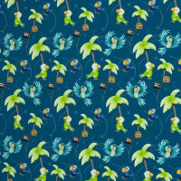 Jersey Ahoi by Mrs Mint Design petrol Papageien