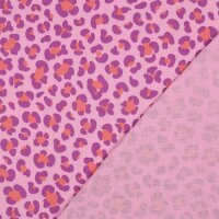 Musseline Leoprint pink