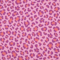 Musseline Leoprint pink