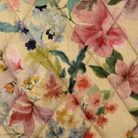 Stepper Samt mit Blumen
