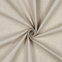 Beschichtete Baumwolle Canvas Leinenlook natur