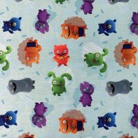 Jersey Monster Ugly Dolls  türkis Lizenzstoff