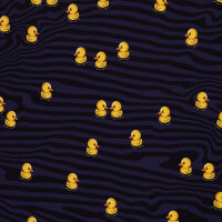 French Terry kleine Enten What the Duck Kombistoff...