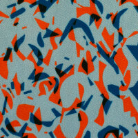 Viskosegewebe Thorsten Berger Shiny Scales orange blau