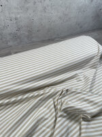 Jersey Ringel beige weiß