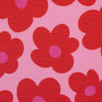 Viskosejersey rosa Prilblumen Happy Flowers by Cherry...