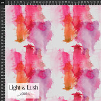 Viskosegewebe Light& Lush pink orangene Aquarelle Farben
