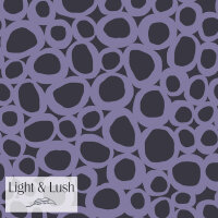 Viskosegewebe Light& Lush Violett Flieder Ovale Retro