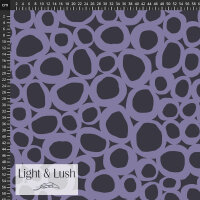 Viskosegewebe Light& Lush Violett Flieder Ovale Retro