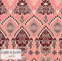 Viskosegewebe Light& Lush apricot ornamentales,...