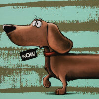 French Terry PANEL Dackel Thorsten Berger Dachshund...