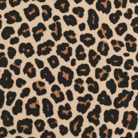 Baumwollgewebe TIM Leoprint beige klein