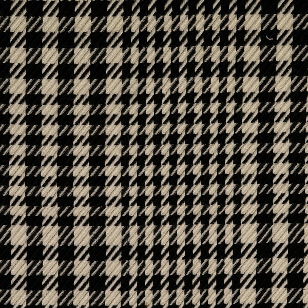 Hahnentritt Bouclé Schwarz Weiß