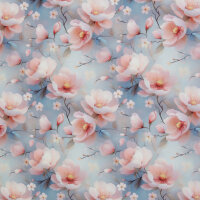 Oxford Polyestergewebe Flowing Bloom by Sarah Mariam...