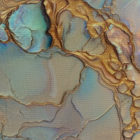 Oxford Polyestergewebe Liquid marmoriert Flowing Bloom by...
