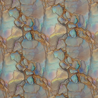 Oxford Polyestergewebe Liquid marmoriert Flowing Bloom by...
