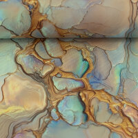 Oxford Polyestergewebe Liquid marmoriert Flowing Bloom by Sarah Mariam