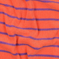 Frottee Ringel orange-lila
