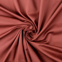 Baumwoll Satin Rostrot