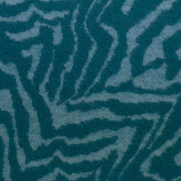 Jacquardstrick petrol Zebra EMILY