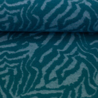 Jacquardstrick petrol Zebra EMILY