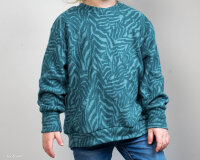 Jacquardstrick petrol Zebra EMILY