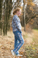 Jersey Polar Playtime by Bienvenido Colorido rauchblau mit Wintertieren