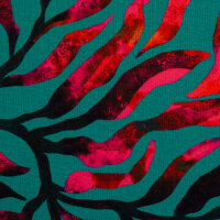 Jersey grün fuchsia Blätter